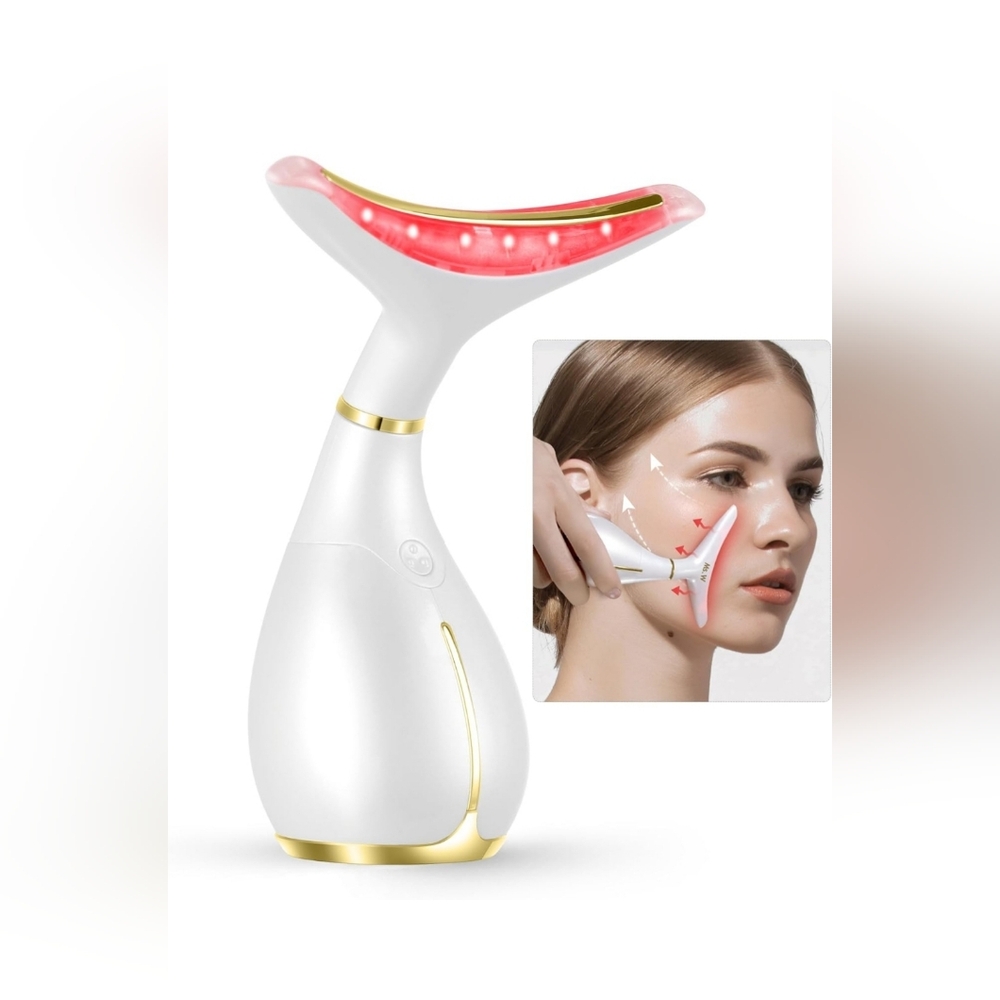 Ms.W Red Light Face Massager Tool, Facial Massager for Skin Care with LED